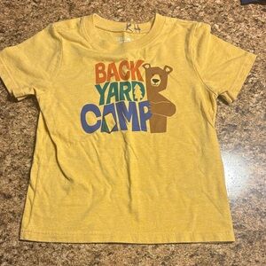 Cat & Jack Yellow Graphic Bear Tee